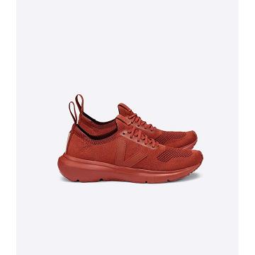 Veja V-KNIT VEJA X RICK OWENS FULL RUST Men's Running Shoes Red | CA 158AHK